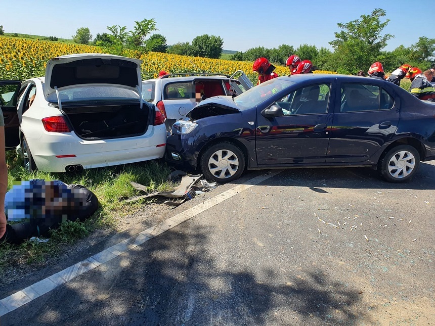 In accidentul grav dintre Bucuresti si Urziceni au fost implicate trei masini