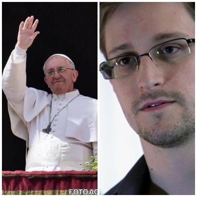  Papa Francisc si Edward Snowden, cele doua nume vehiculate pentru Premiul Nobel pentru Pace