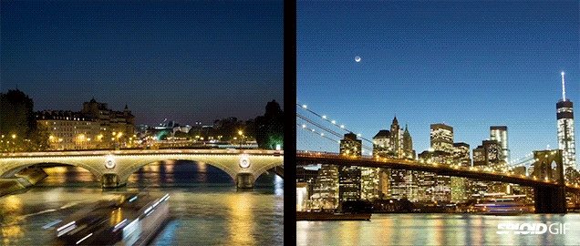  VIDEO Paris şi New York, oraşe asemănătoare dacă le priveşti sub un anumit unghi