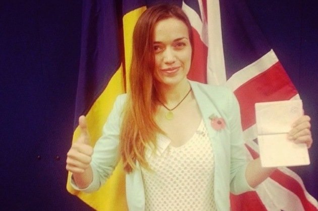  Sora Aurei Ion, primul alegător din România care a votat în Bristol, Marea Britanie