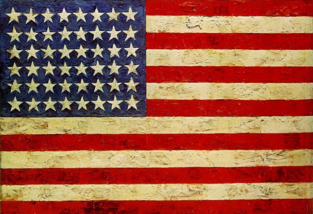  Drapelul Statelor Unite, pictat de pictorul american Jasper Johns, adjudecat cu 36 de milioane de dolari