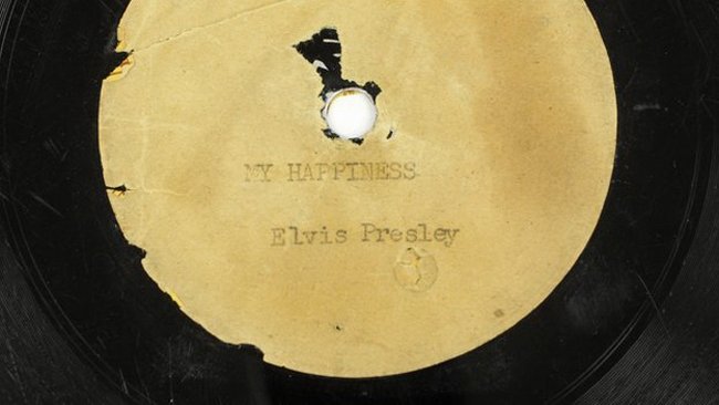  Primul disc înregistrat de Elvis Presley va fi scos la licitaţie în ianuarie 2015