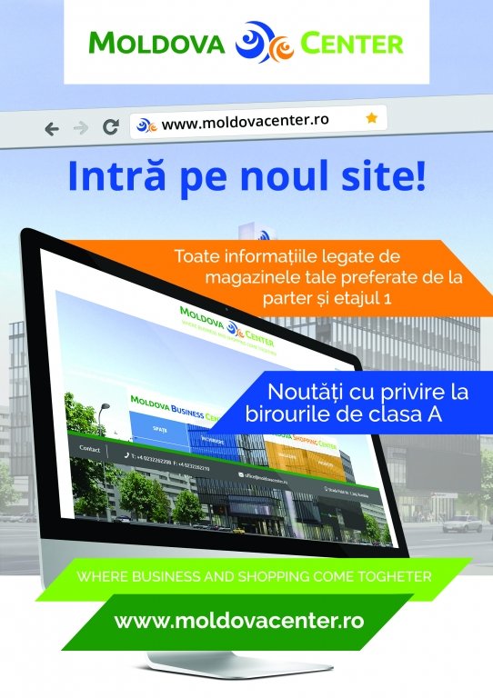  Moldova Center lansează website-ul www.moldovacenter.ro, într-un format interactiv, accesibil şi prietenos