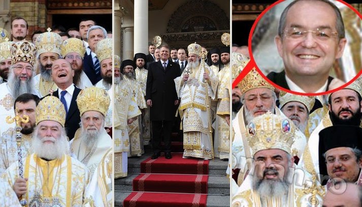  FOTO: Preoţii acţionează ca un drog asupra preşedinţilor României. După Băsescu, şi Iohannis e cu gura până la urechi între popi