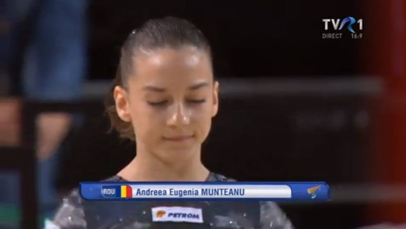  Andreea Munteanu, medalie de aur la bârnă, la CE de gimnastică de la Montpellier