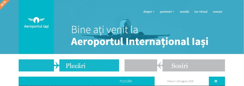  Aeroportul şi-a lansat ieri noul site: acum poți vedea în timp real statusul zborurilor