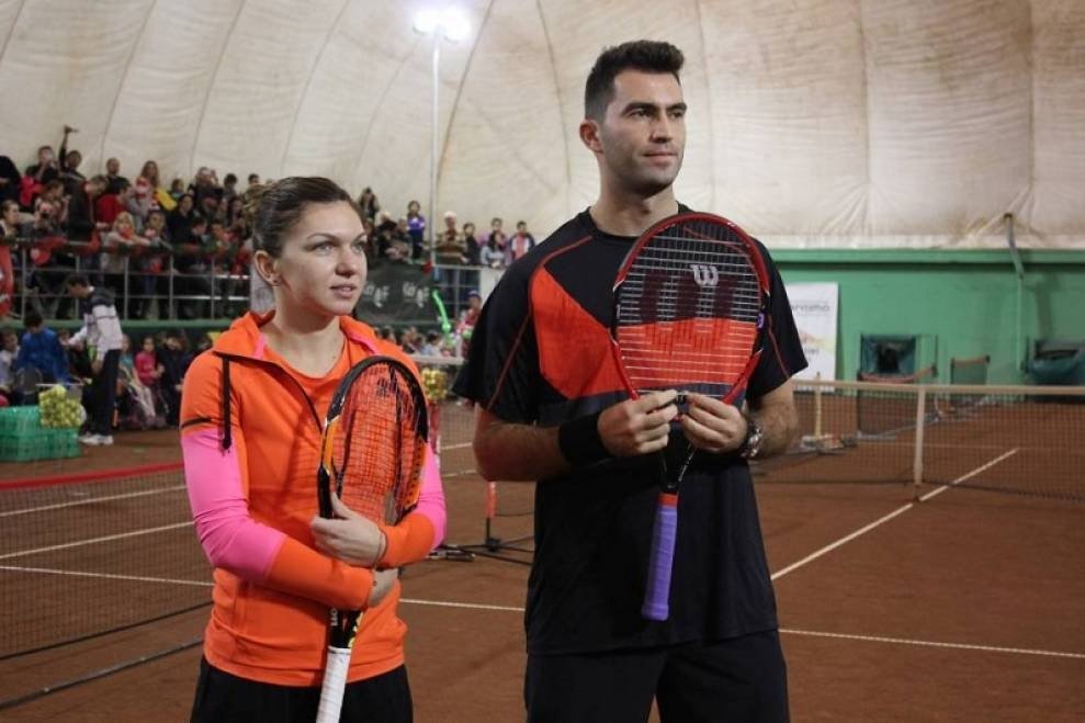  Simona Halep îi mulţumeşte lui Horia Tecău după prima victorie la dublu mixt
