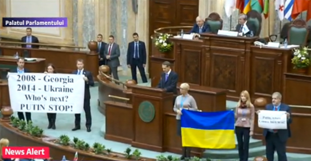  Scandal ruso-ucrainean în Senatul României