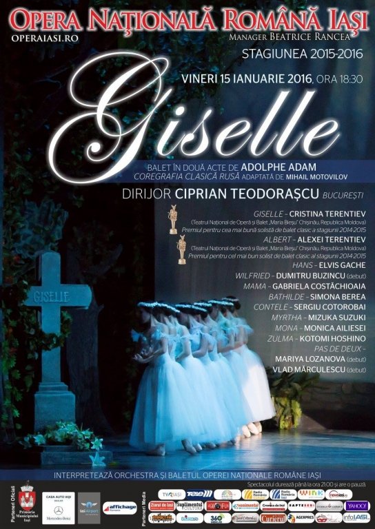  Coregrafie clasică rusă la spectacolul de balet Giselle de la Opera din Iași