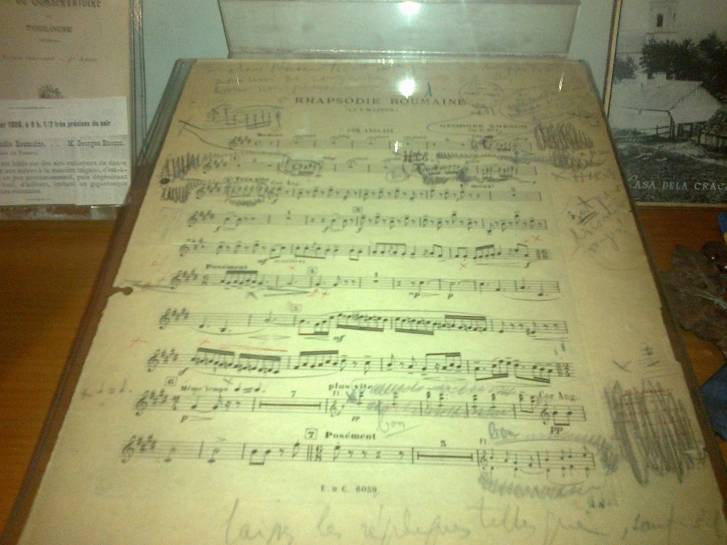  Partiturile lui Enescu, expuse astăzi la Muzeul Unirii din Iaşi