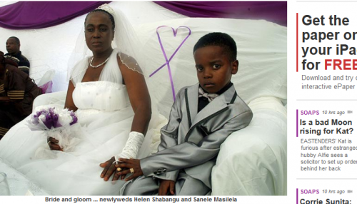  Nunta bizara: O femeie de 61 ani s-a casatorit cu un baiat de 8 ani