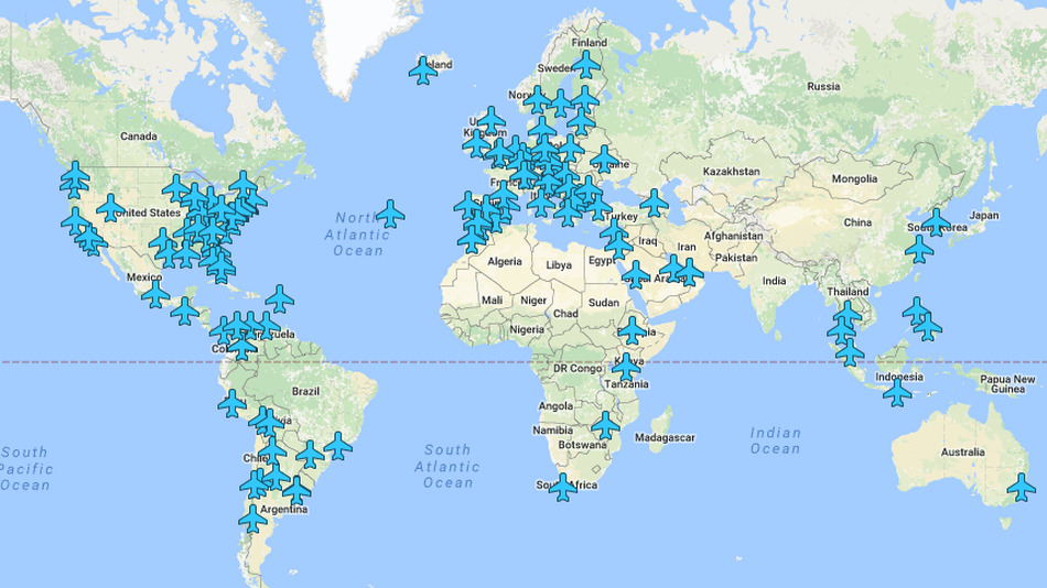  Parolele wi-fi din aeroporturile lumii, într-o singură hartă