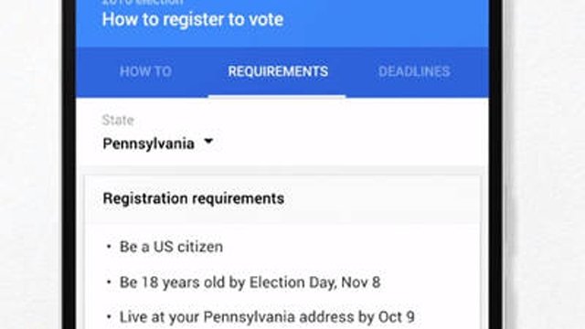  Google îi ajută pe americani să voteze: de la datele de votare la cele mai apropiate secţii de votare