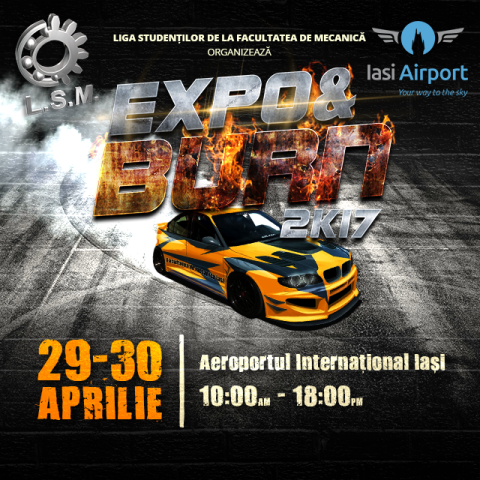 Expo&Burn, in weekend, la Aeroportul International Iasi!