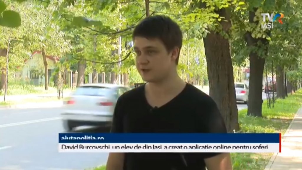  (VIDEO) Ilegalitățile rutiere pot fi „livrate” Poliției printr-un soft creat de un elev din Iași