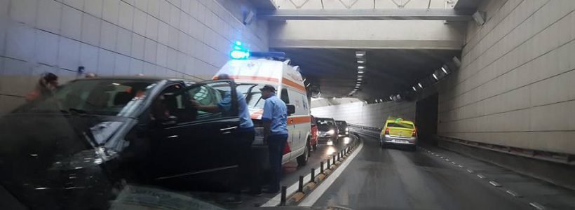  Blocaj rutier în Păcurari din cauza unui incident în trafic în pasajul Mihai Eminescu
