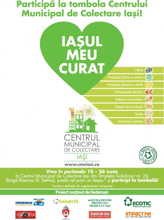  O nouă campanie la Centrului Municipal de Colectare Iași (CMCI)