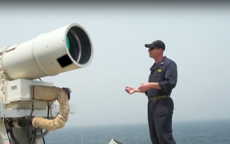  VIDEO: Prima arma laser pe o nava americana. Nu scoate niciun sunet, raza este invizibila