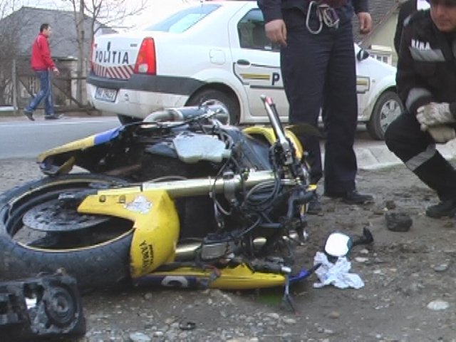 Accident de motocicletă pe Calea Chişinăului