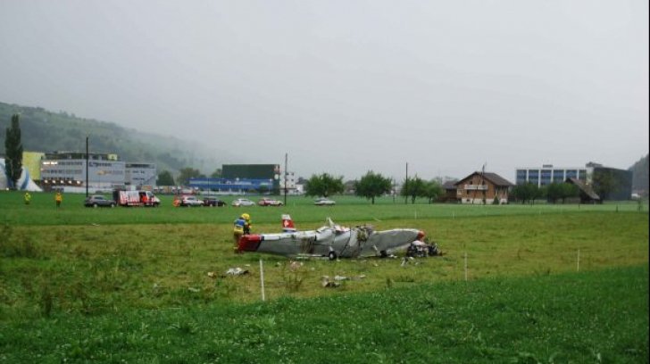  Elveţia: Două persoane au murit după ce un avion turistic de mici dimensiuni s-a prăbuşit