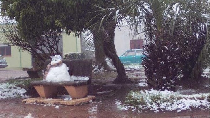  FENOMEN RAR: În unele oraşe din sudul Braziliei a nins pentru prima dată în peste 30 de ani