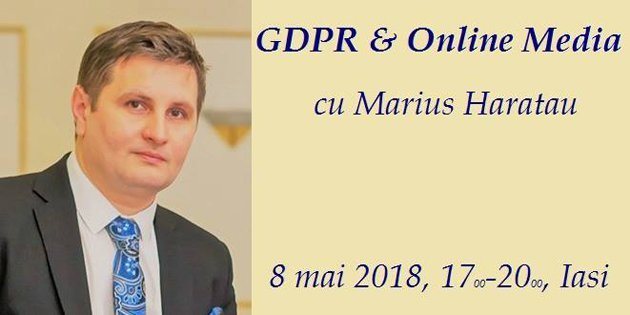  Clubul de Training Iași vă invită miercuri, 8 mai, la workshop-ul dedicat noilor reglementări de protecție a datelor personale