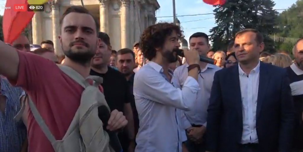 Proteste în Chişinău din cauza invalidării mandarului lui Andrei Năstase la primăria capitalei