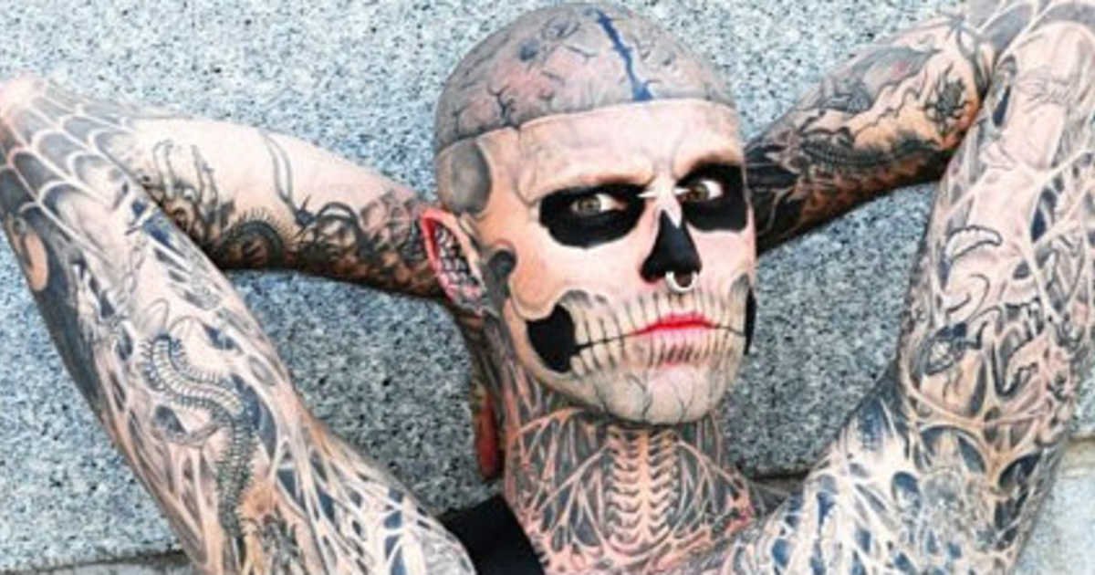  Unul dintre cei mai tatuaţi tineri din lume, Zombie Boy, s-a sinucis la 32 de ani