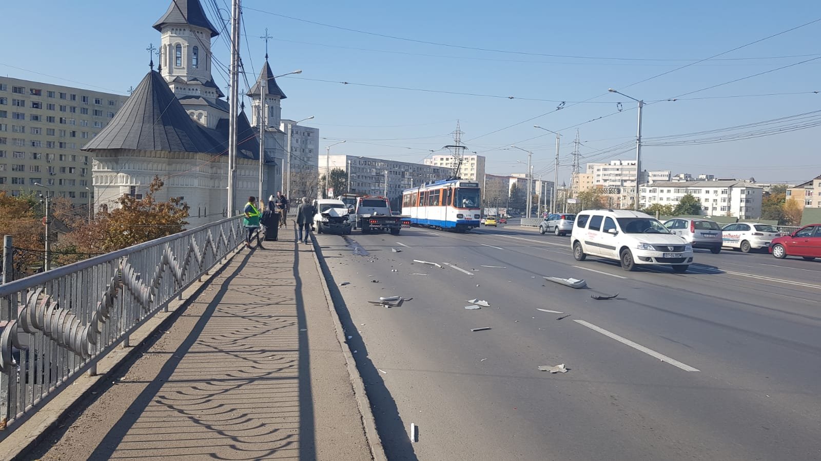  Accident cu victime, pe podul Alexandru: un şofer în prag de comă alcoolică
