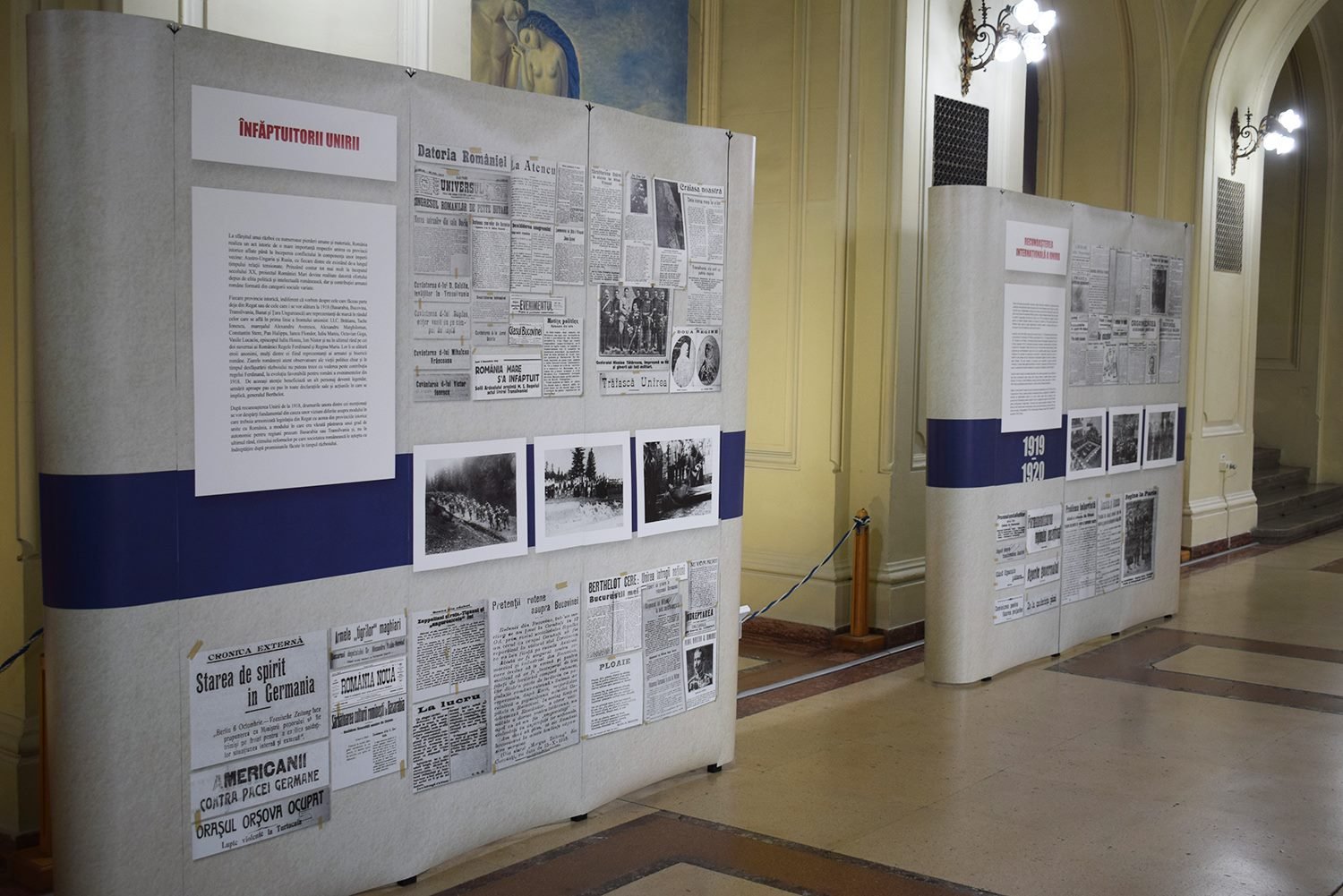  Expoziţia despre presa de acum 100 de ani în Sala Paşilor Pierduţi