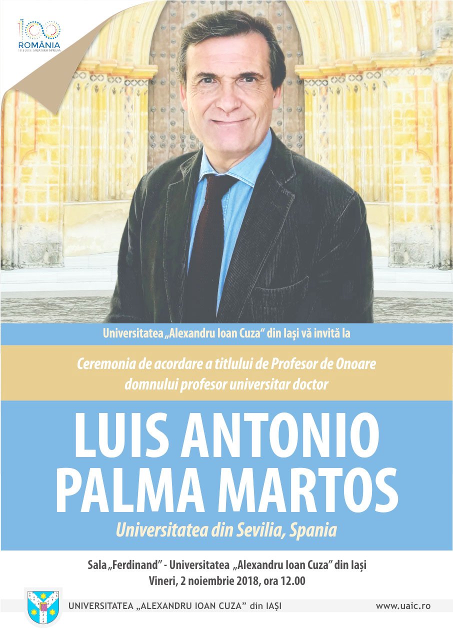  Un important economist spaniol, Profesor de Onoare al UAIC