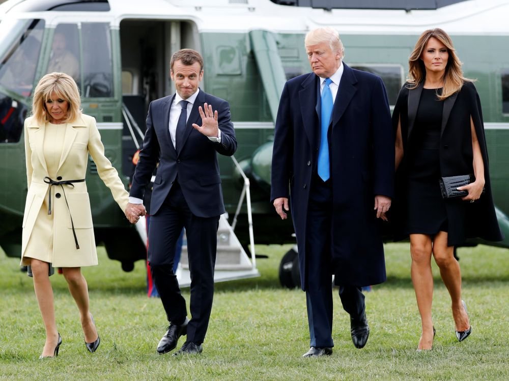  Cuplurile Trump și Macron vor lua masa împreună la Paris