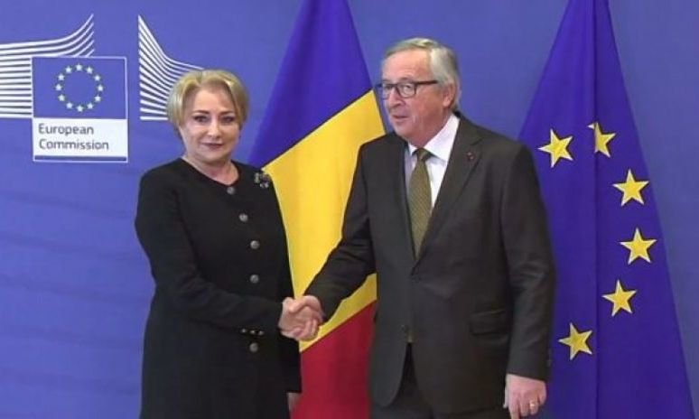  Viorica Dăncilă se întâlneşte cu preşedintele Comisiei Europene, Jean Claude Juncker