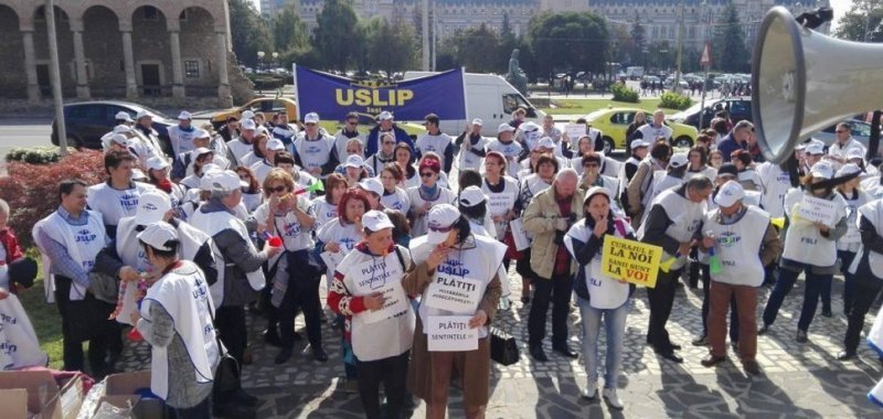  USLIP va protesta la Prefectură pentru sporul de suprasolicitare neuropsihică