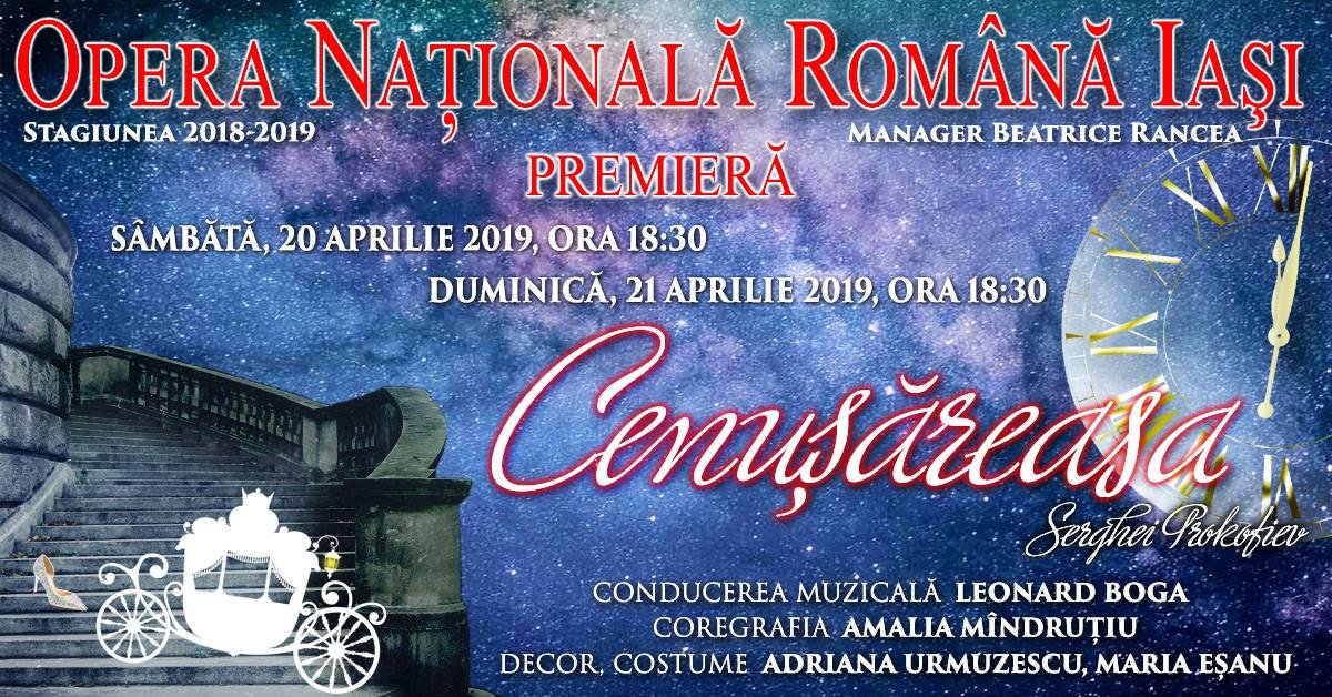  Prima premieră a anului la Opera din Iași – baletul Cenuşăreasa