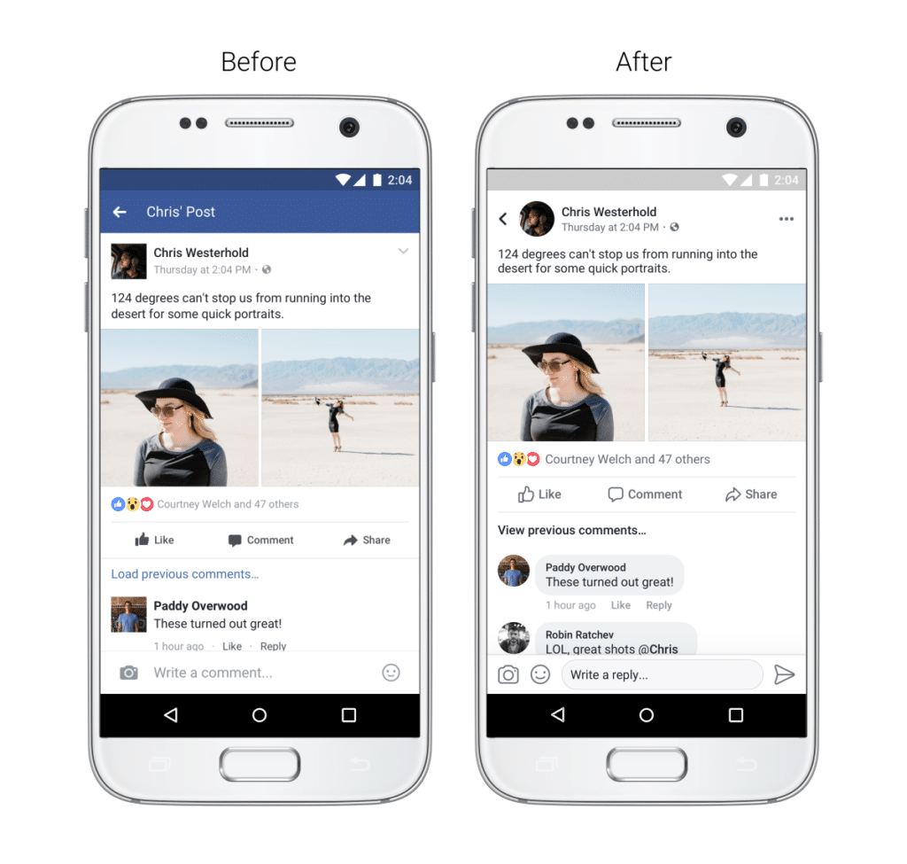 Aplicația mobilă Facebook – un nou design şi o reorganizare a principalelor categorii