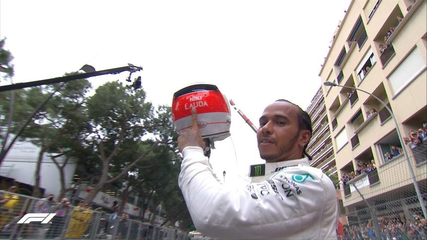  Hamilton a câştigat Marele Premiu al Principatului Monaco. I-a dedicat victoria lui Niki Lauda
