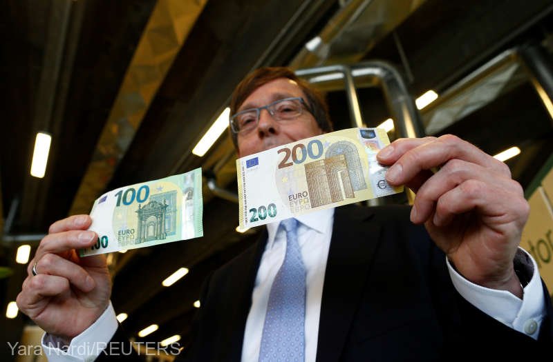  Noile bancnote de 100 şi 200 de euro din seria ”Europa”, puse în circulație
