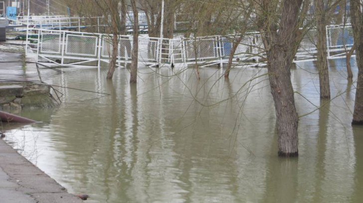 Dunărea a depăşit astăzi cu 10 cm cota de inundație în Brăila
