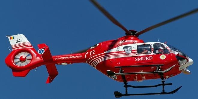  Elicopterul SMURD de la Iași l-a preluat pe primarul cu arsuri din Botoșani