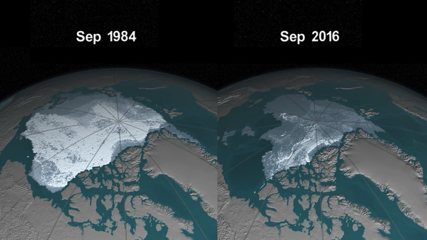  TIME LAPS Cum dispare calota glaciară a planetei din cauza încălzirii globale