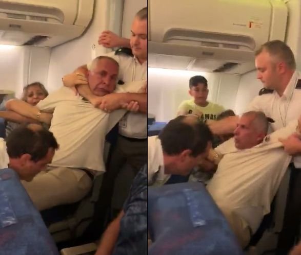  (VIDEO) Bătaie în toată regula la bordul unui avion Tarom, care decola din Bucureşti