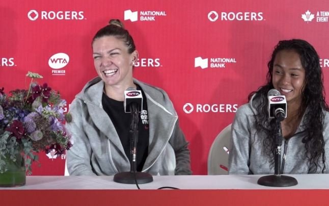  VIDEO Show total cu Simona Halep, Şarapova, Bouchard, Naomi Osaka şi Sloane Stephens. Ce au făcut vedetele din WTA într-un clip la Toronto