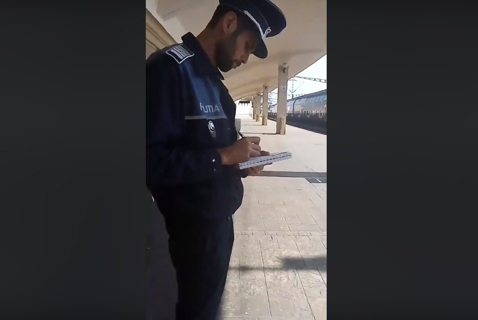  VIDEO: Clujean sancționat în Gara din Iași după ce a făcut un live pe Facebook