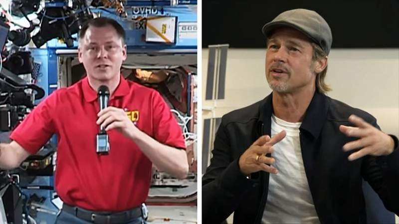  Brad Pitt, în duplex cu un astronaut de la sediul NASA. Despre ce au vorbit