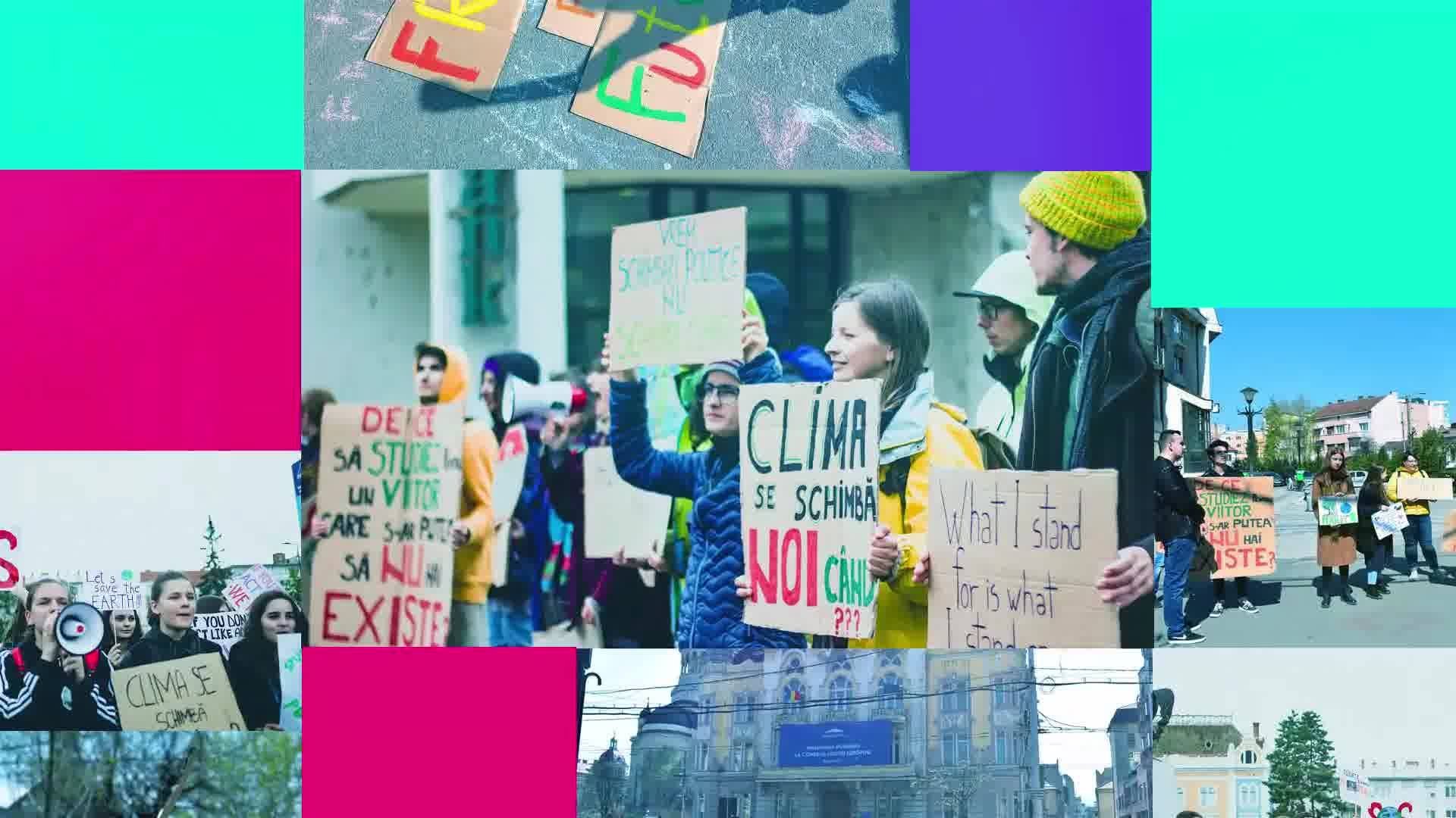  Protest la Iași, în Piaţa Unirii, în Săptămâna Mondială a Climei