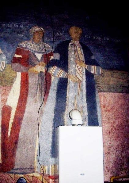  O centrală termică a fost montată într-o biserică peste o pictură veche de 200 de ani