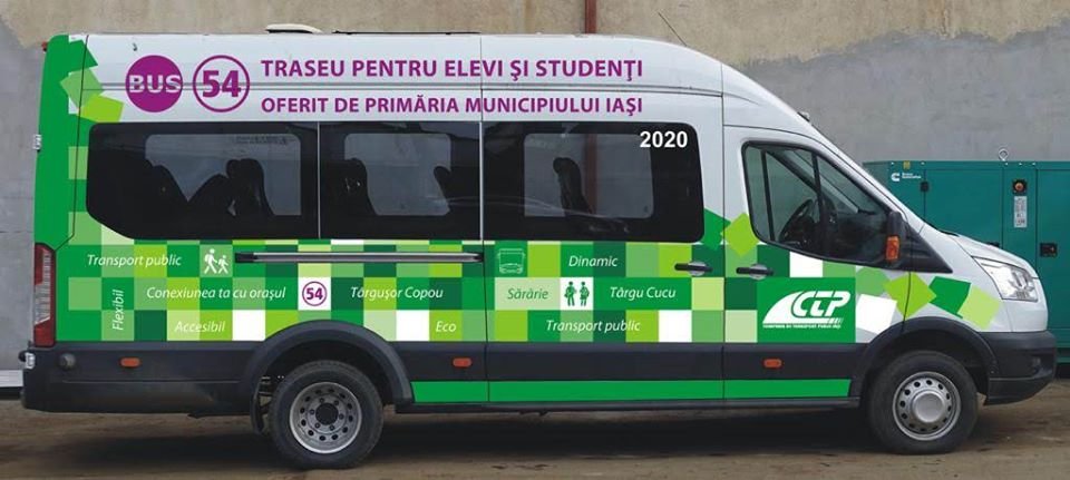  Microbuz special pentru ieșenii de pe Sărărie: traseul 54, valabil de pe 9 martie