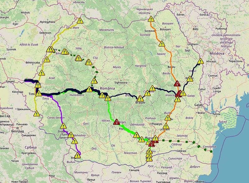  Care sunt cinci coridoare rutiere de tranzit prin România pentru transportul de marfă internațional