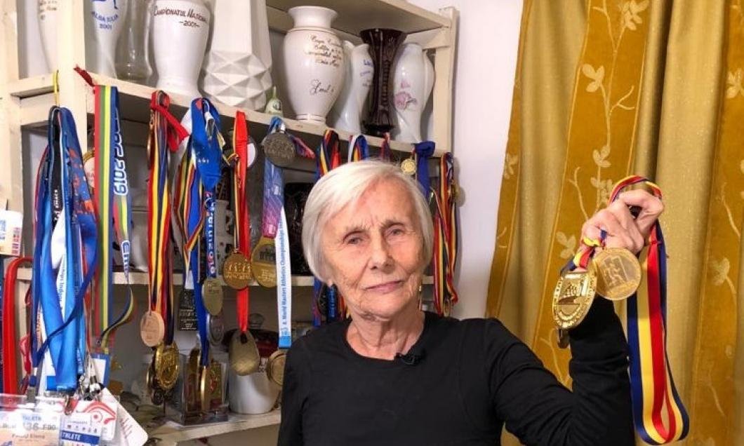 La 94 de ani se pregătește pentru mondialul de marș. Secretul sănătății Elenei Pagu